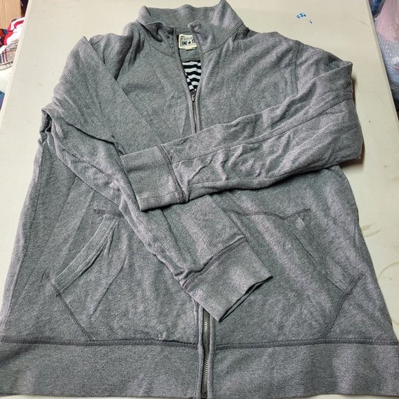 Converse One Star Jacket Men's Extra Large XL Grey Full Zipper 2 Pockets Vintage - Picture 9 of 13